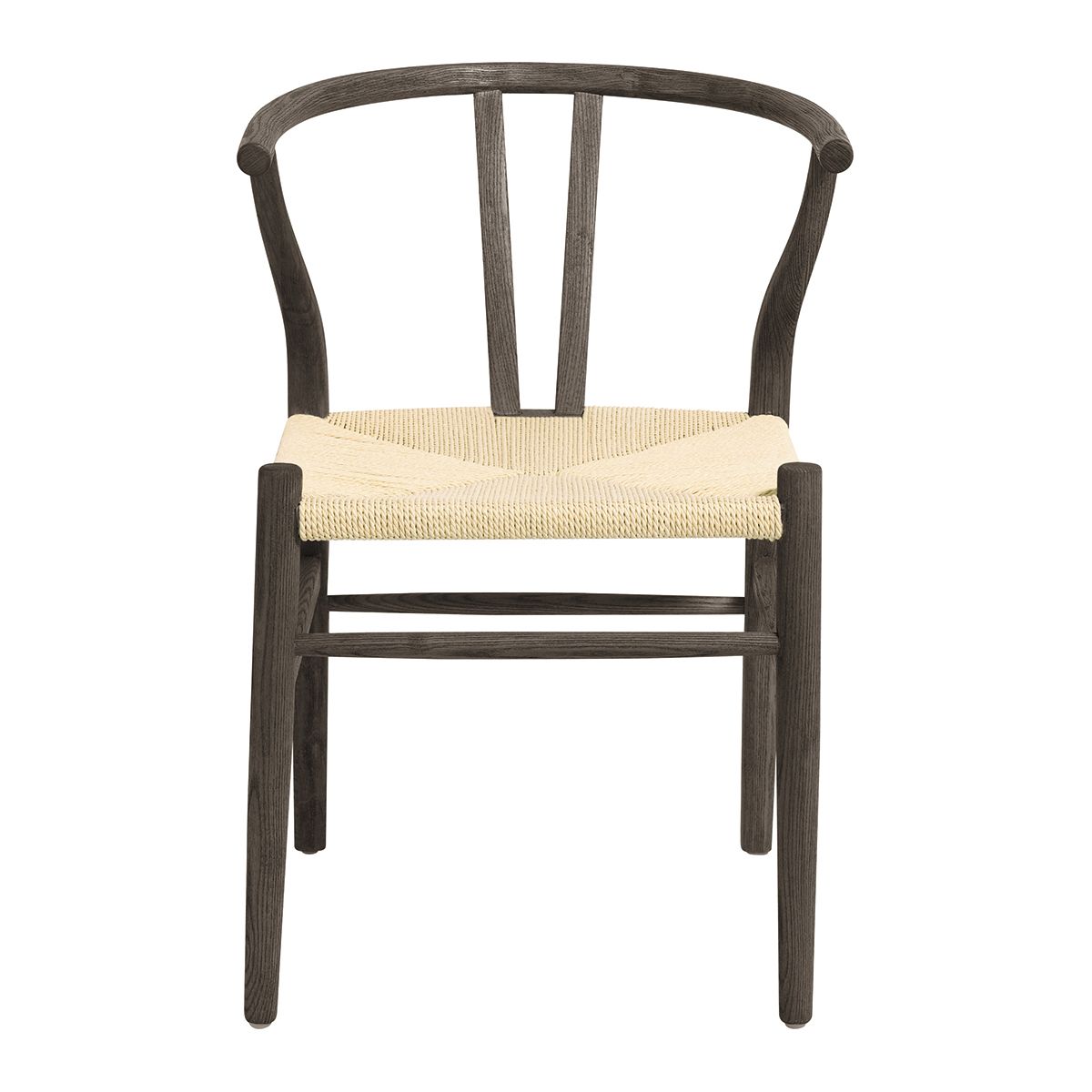 Chaise en bois et corde de papier naturelle - Expresso, BLANC D’IVOIRE