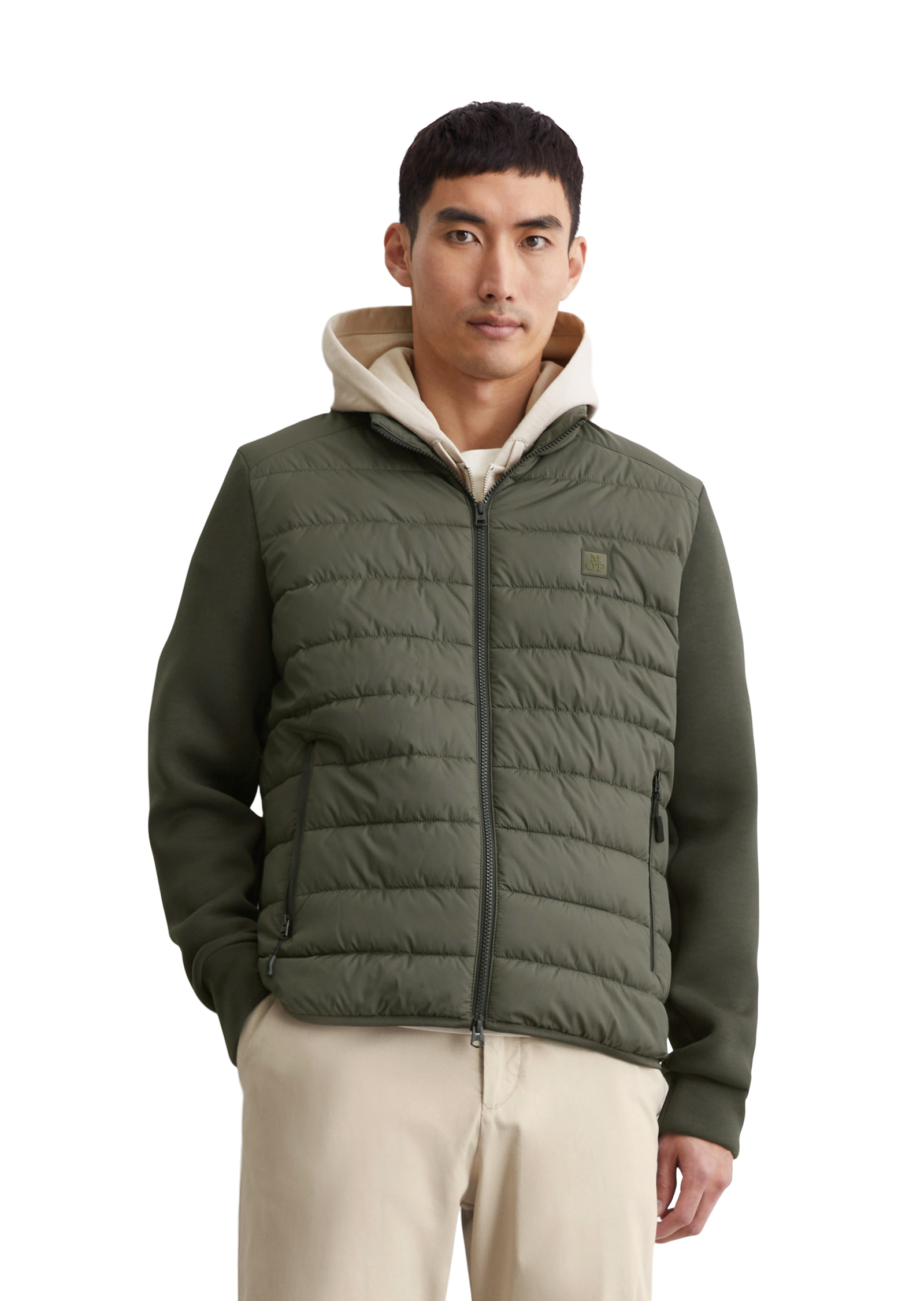 Veste matelassée regular avec manches scuba souples, MARC O'POLO