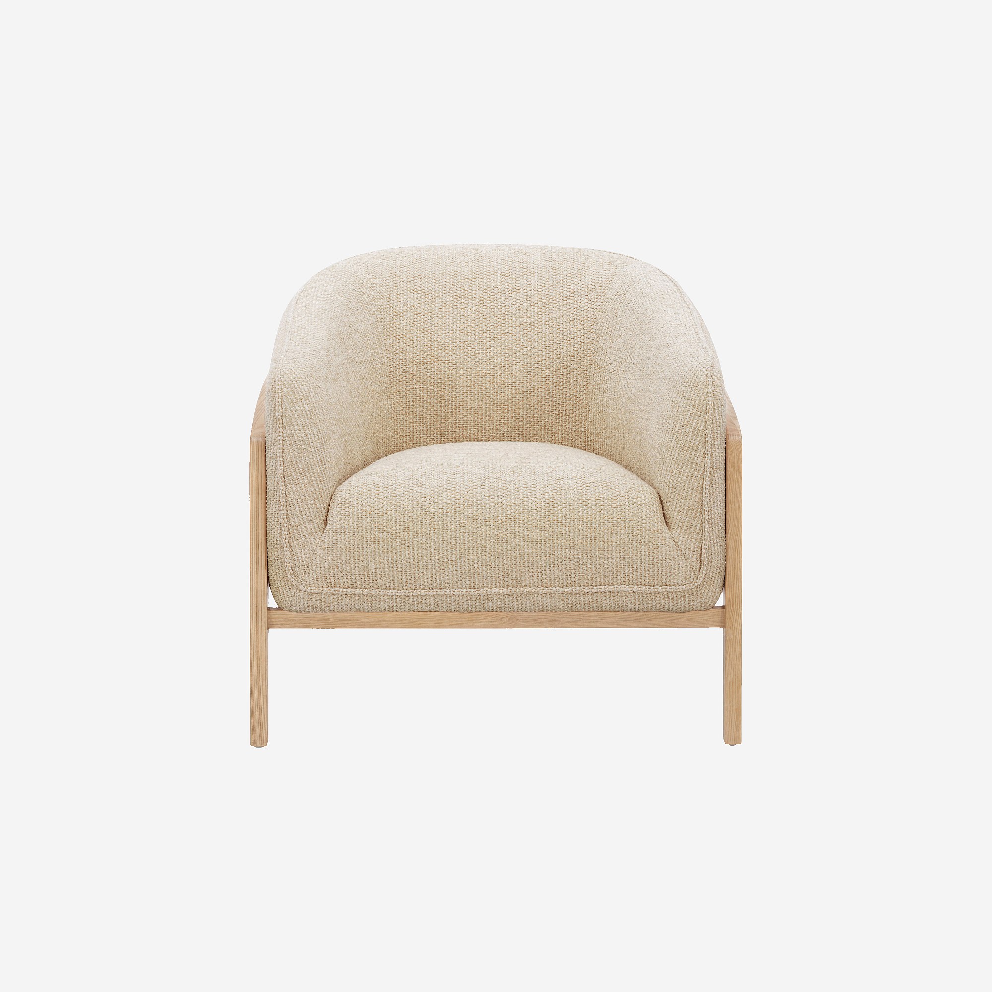 Fauteuil droit polyester CALUSO, HABITAT
