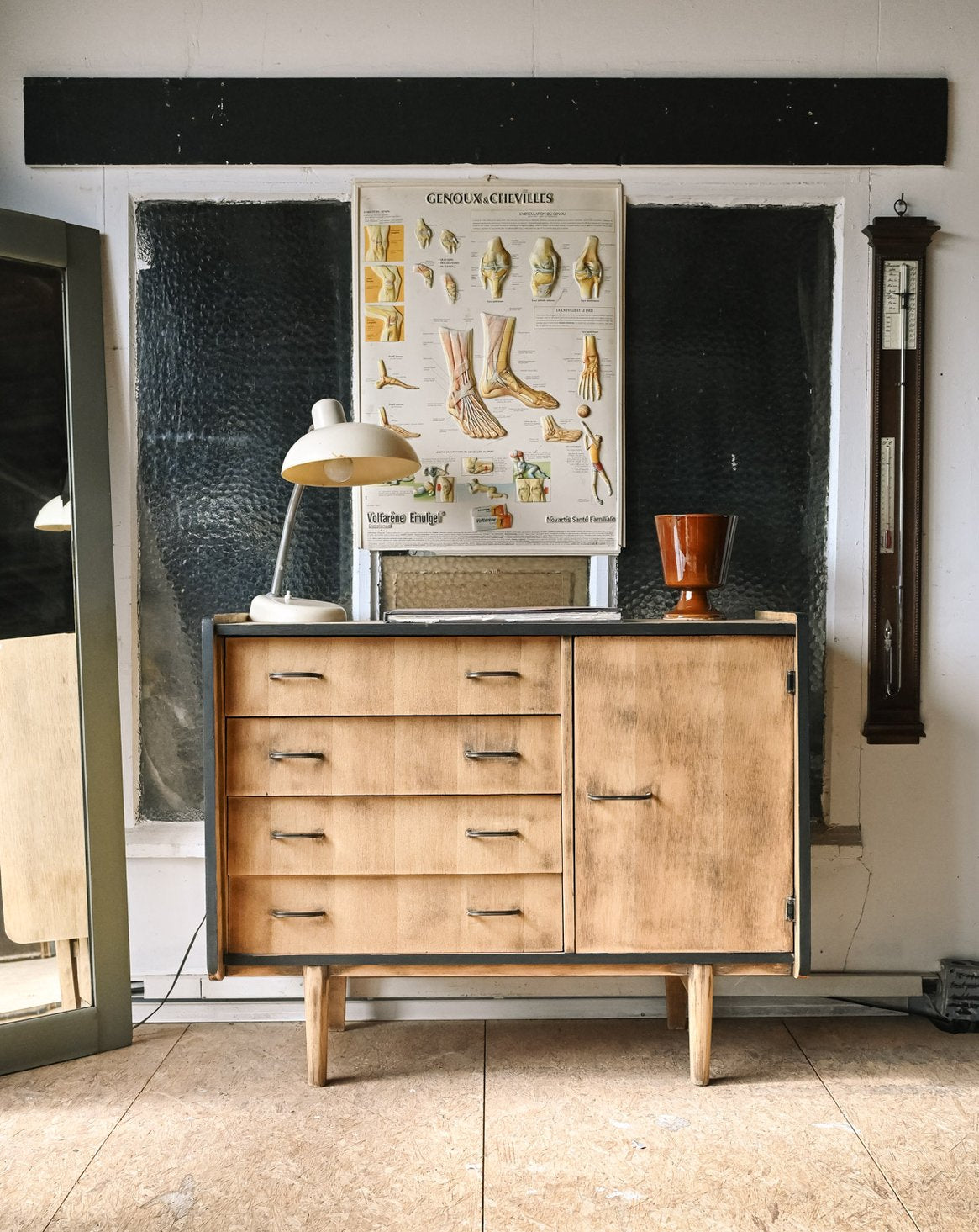 Commode scandinave en bois Olga N°1082 - Bon état, DEBONGOUT