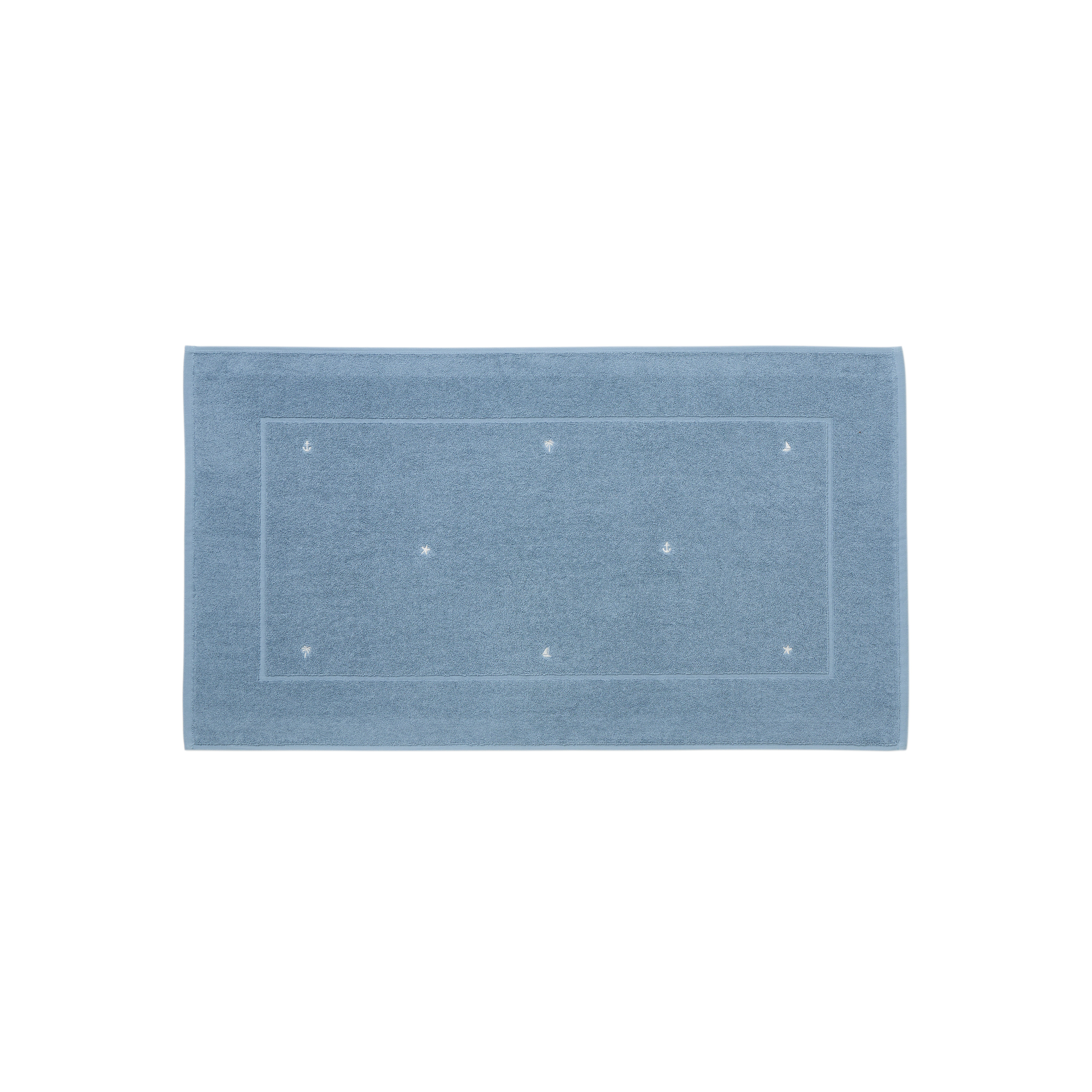 Tapis de bain ZÉPHIRE, CARRE BLANC