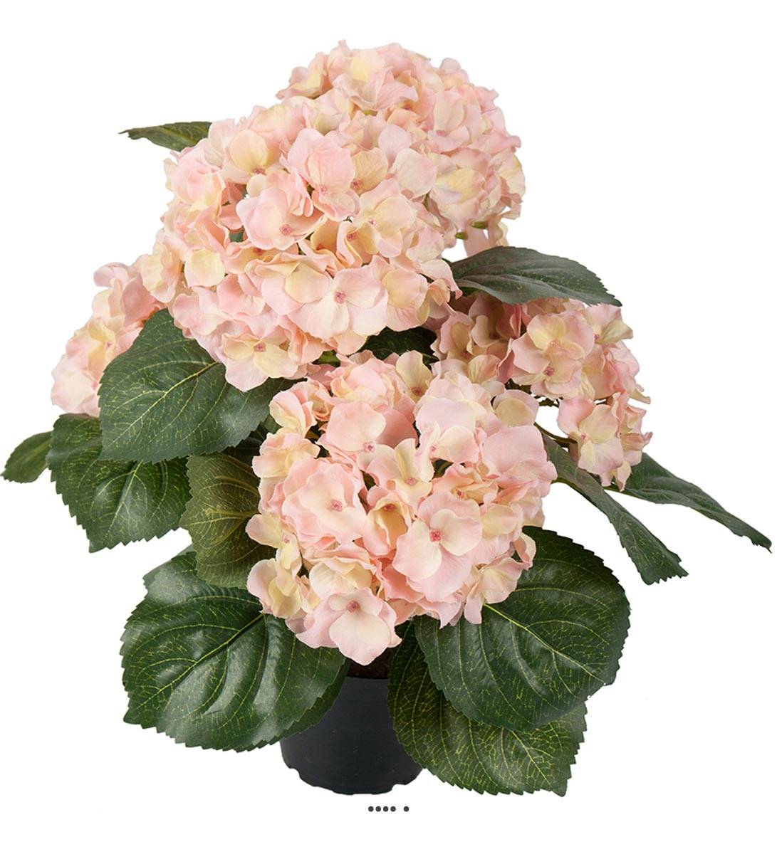 Hortensia en pot artificiel lesté H 40 cm, ARTIFICIELLES