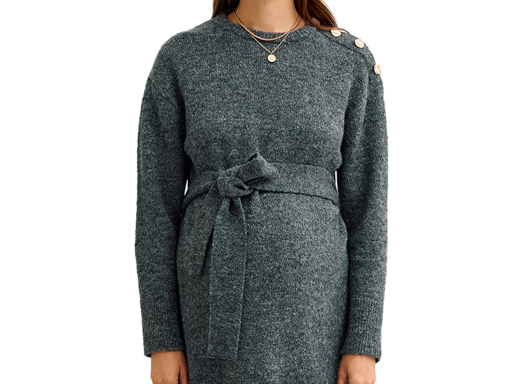 Robe courte en tricot avec laine grossesse, VERTBAUDET