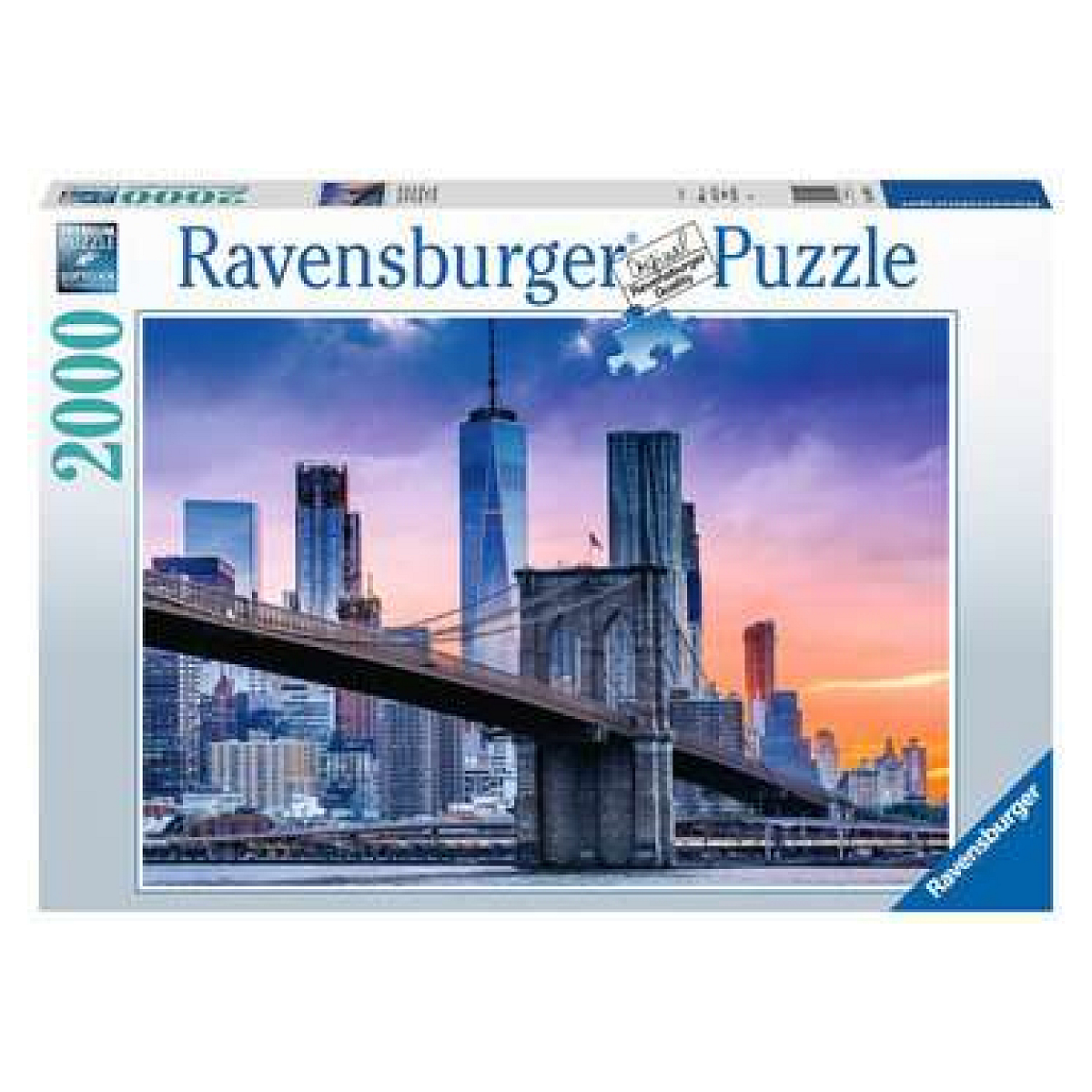 Puzzle 2000 p - De Brooklyn a Manhattan, RAVENSBURGER