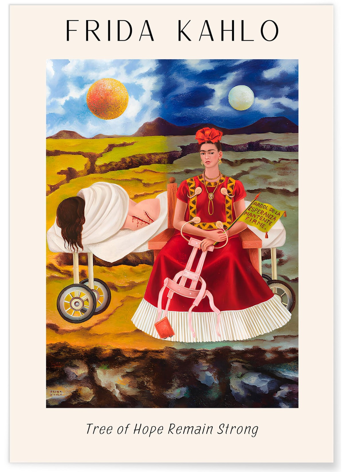 Affiche Frida Kahlo « Tree of Hope Remain Strong », L'AFFICHERIE
