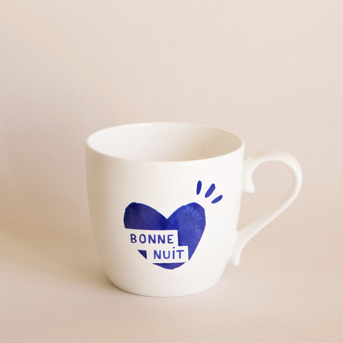 Mug cœur Bonne nuit, CŒUR BLEU, EMOI EMOI