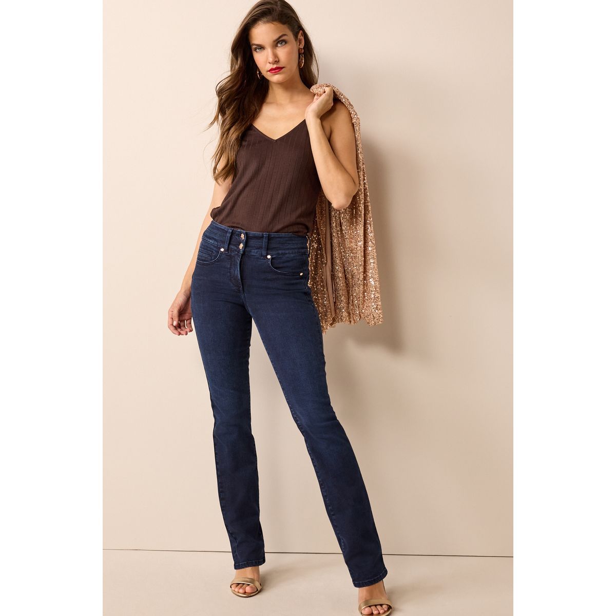 Jean taille haute cheap gainant