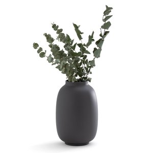 Vase en céramique mat H31 cm, Sira