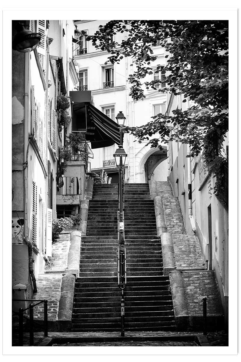 Affiche Paris, rue de Montmartre, HEXOA