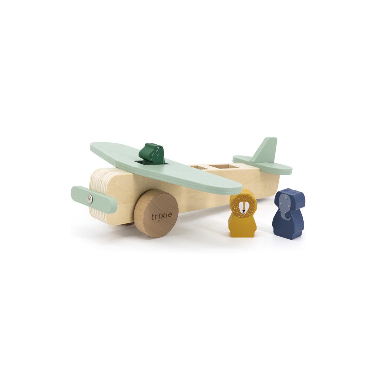 Avion des animaux en bois, TRIXIE