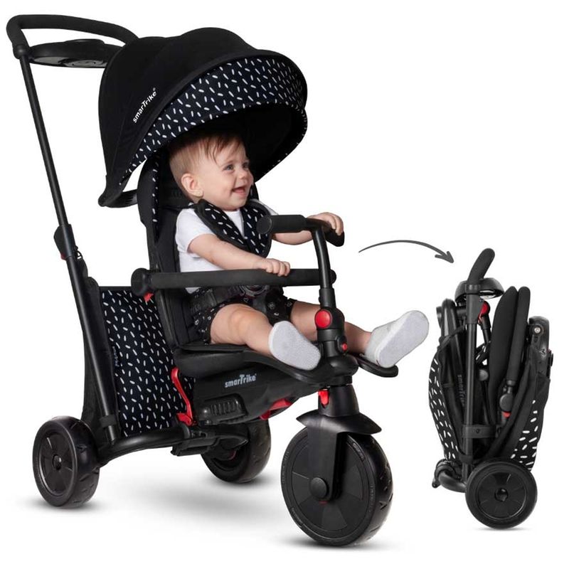 Tricycle Bébé Evolutif, 6 en 1 Poussette Pliable, Tricycle Enfant