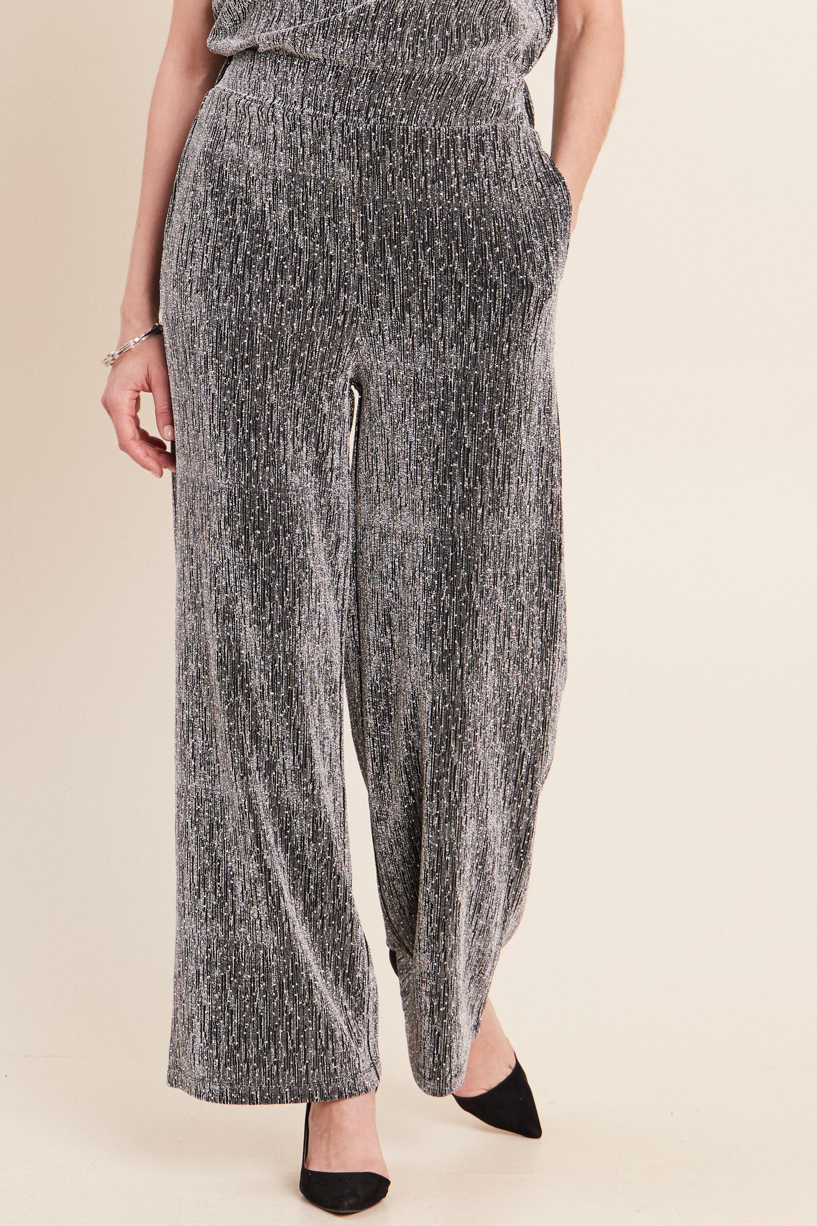 Pantalon large long taille haute, BREAL