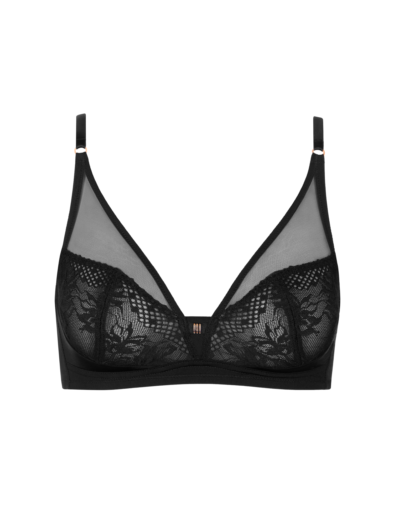 SOUTIEN-GORGE ANDRES SARDA - BARBICAN NOIR, ARMATURES, BONNET C, TAILLE 95C/EU80C/UK36C