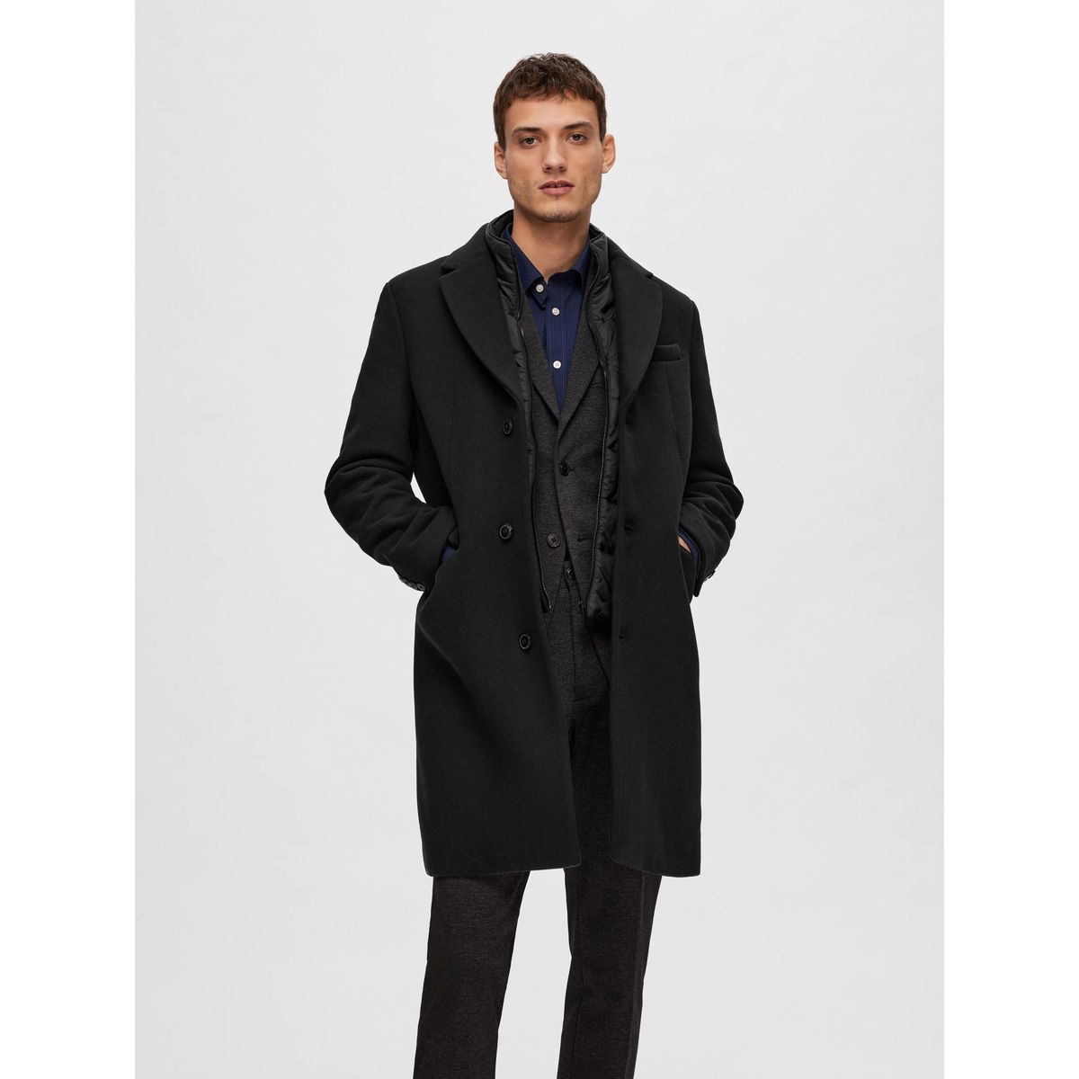 Manteau homme classique noir La Redoute