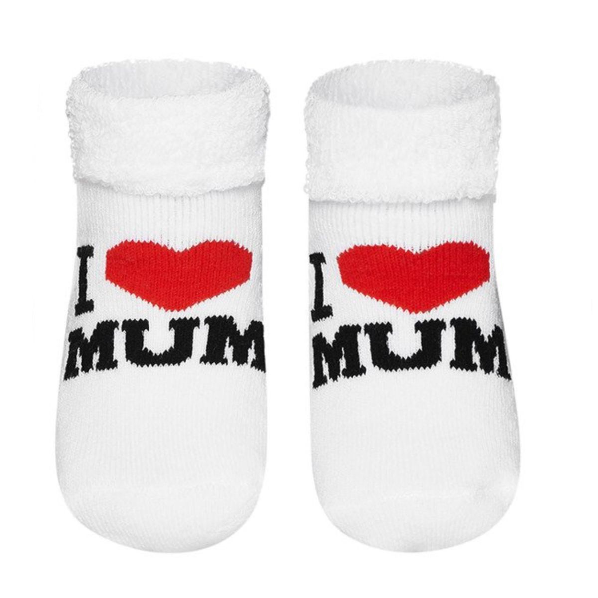 Soft Touch Bébé Garçon Chaussettes I Love Mummy Coton 2pr 