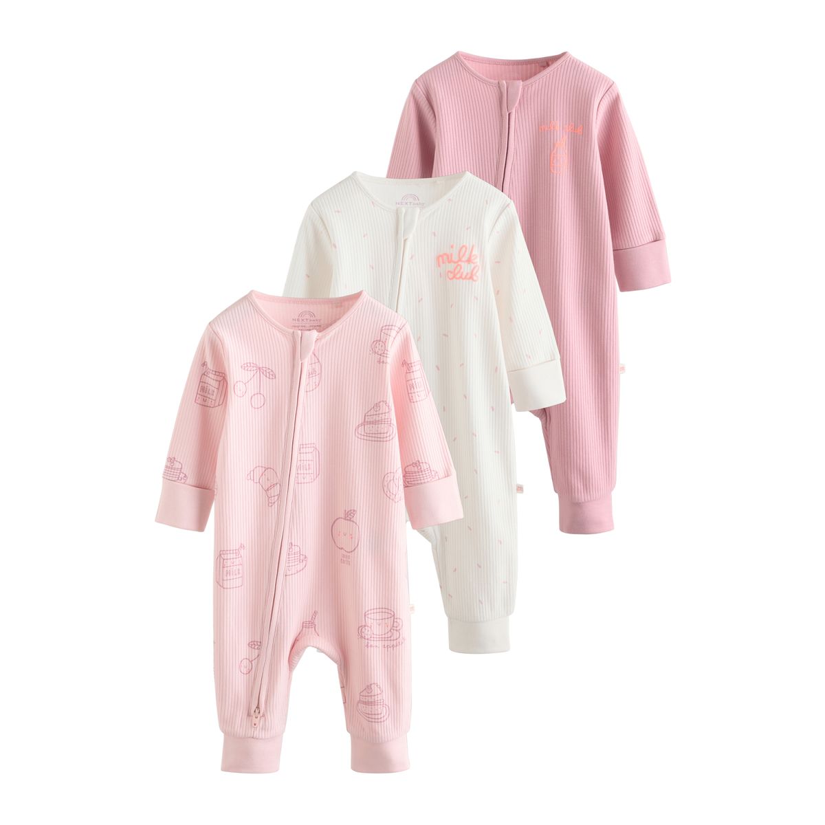 Dors-bien à zip double sens bébé, lot de 3, NEXT