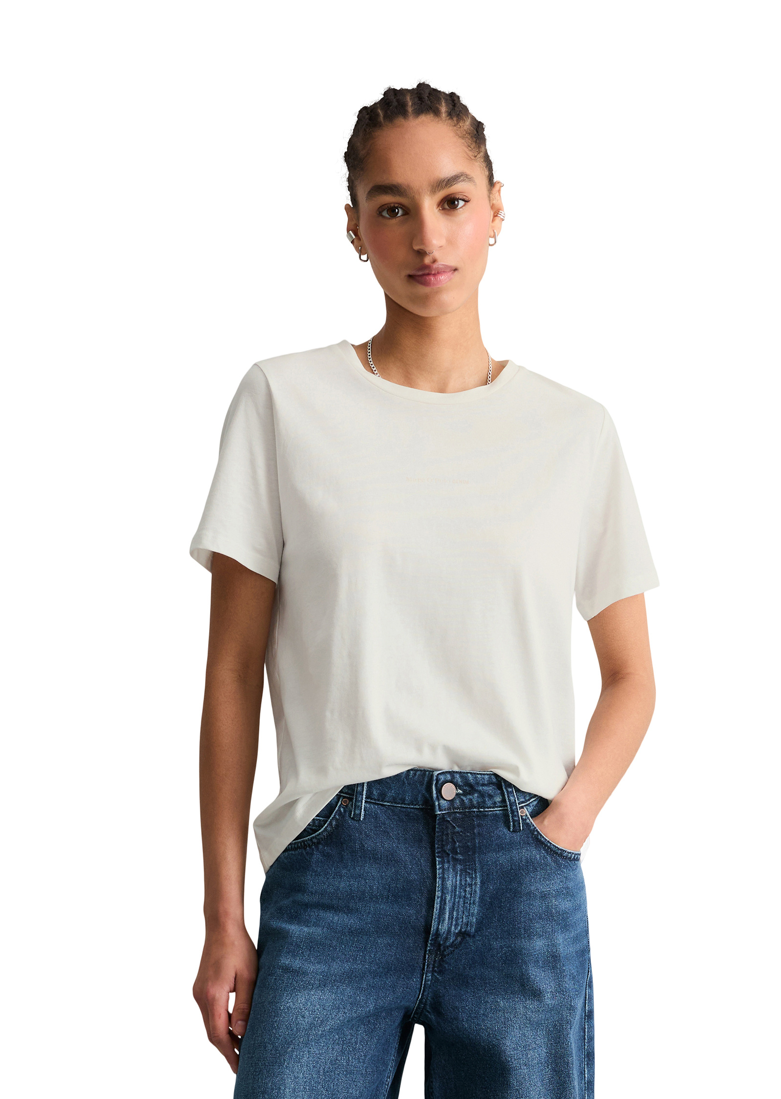 T-shirt coupe classique en coton organique Single Jerey, MARC O’POLO DENIM