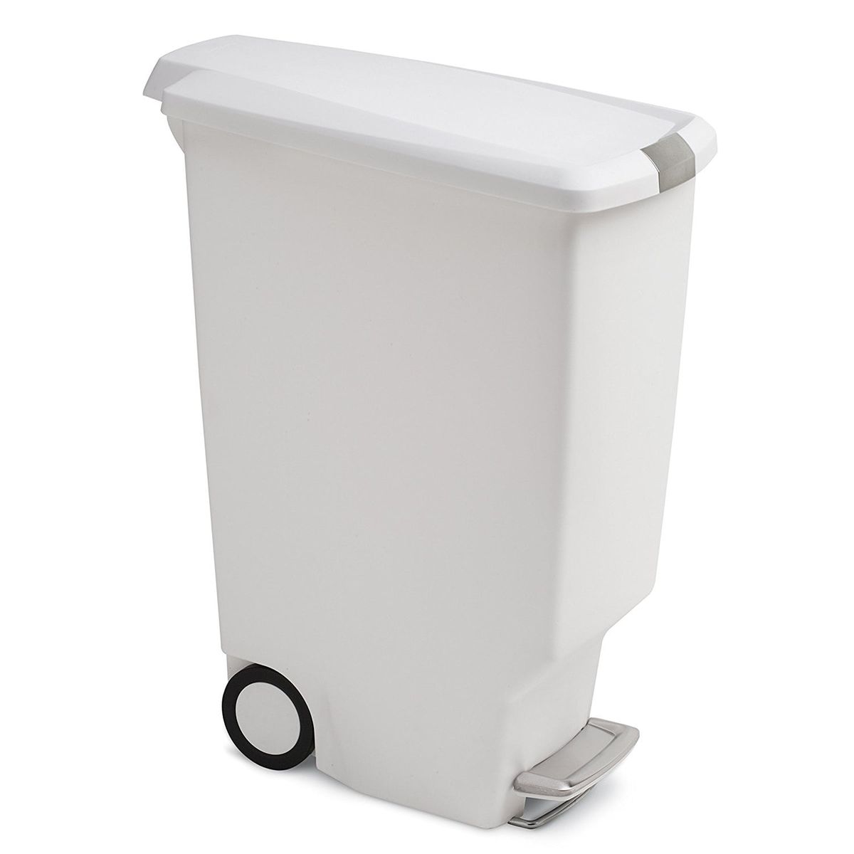 Simplehuman CW1390 poubelle étroite à pédale et rebord, poubelle de cuisine,  noir plastique, 40 litres : : Cuisine et Maison