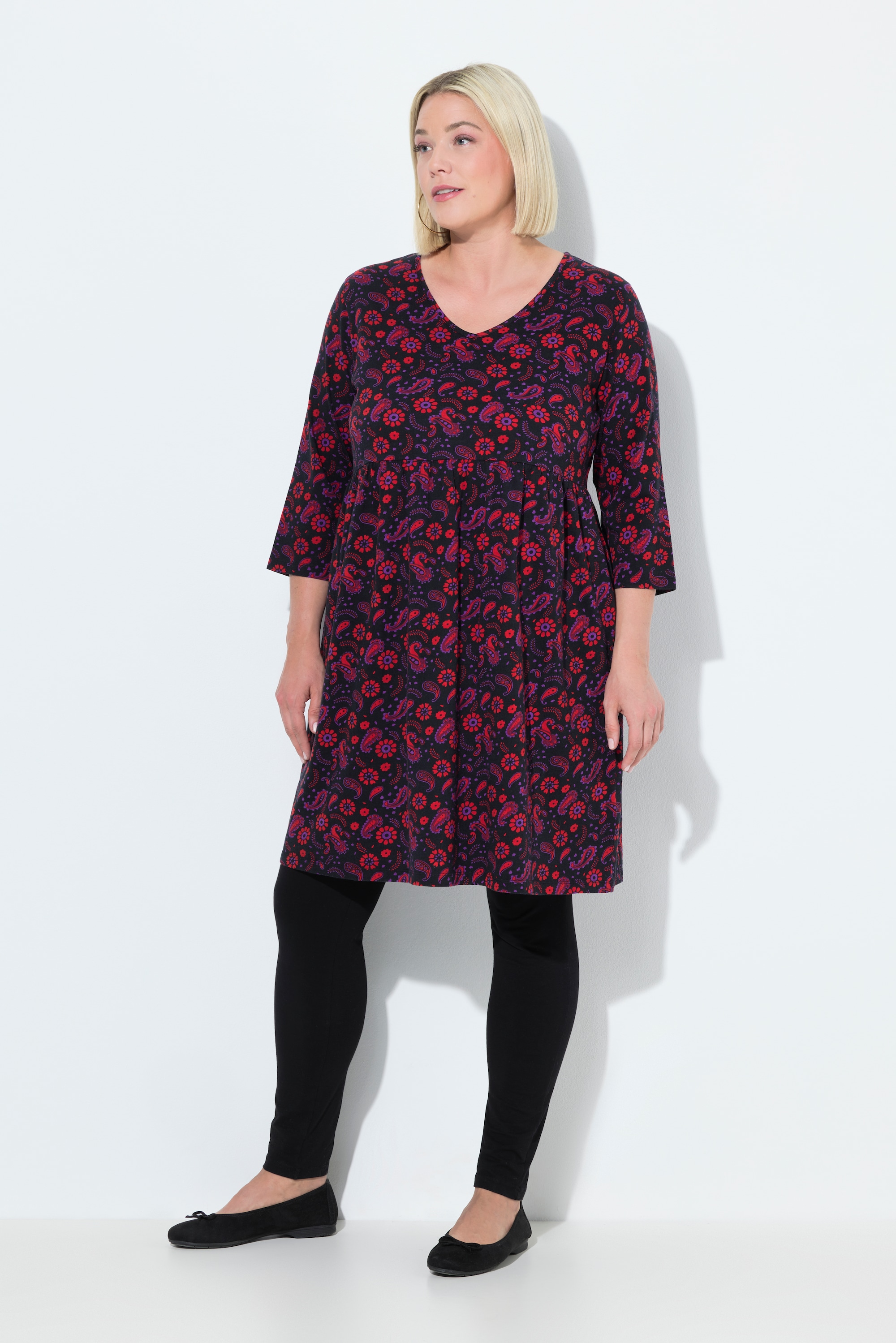 Robe en jersey, coupe évasée, ULLA POPKEN