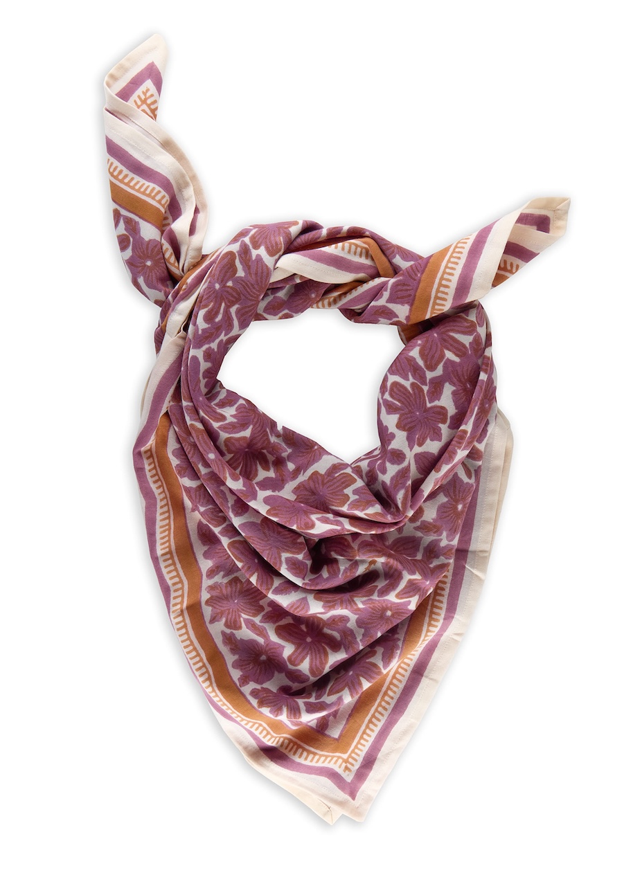 Grand Foulard en coton impriméMANOA, BINDI ATELIER