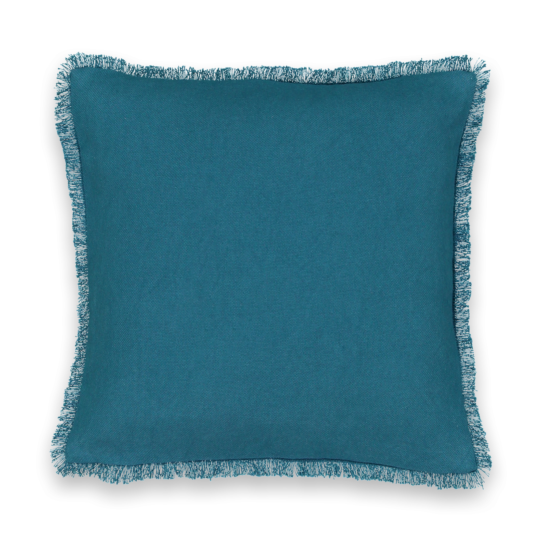 Copricuscino Cotone Lino Motivo Foglie Nunubee, Federa Per Cuscino Quadrata, In Cotone Morbido E Caldo 45x45 Cm