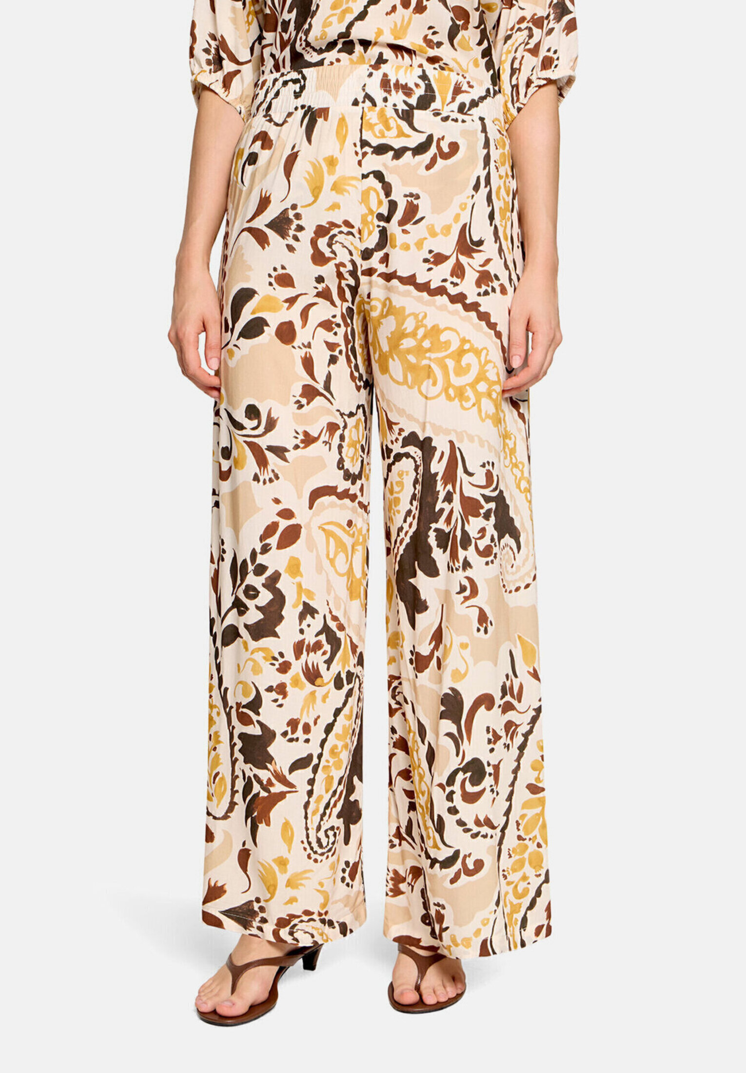 Pantalon palazzo à élastique, CARTOON
