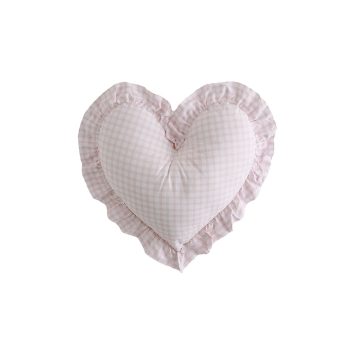 Coussin cœur vichy à volants, NEXT