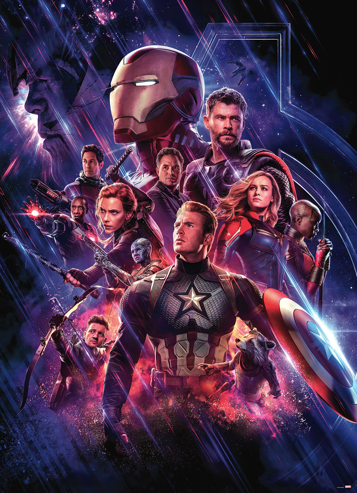 Papier peint Komar - Avengers-Endgame-Movie-Poster - 184 x 254 cm, HEXOA