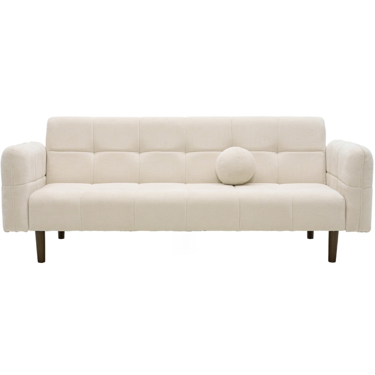 Canapé convertible 3 places en tissu chenille - PAVIA, HOMIFAB
