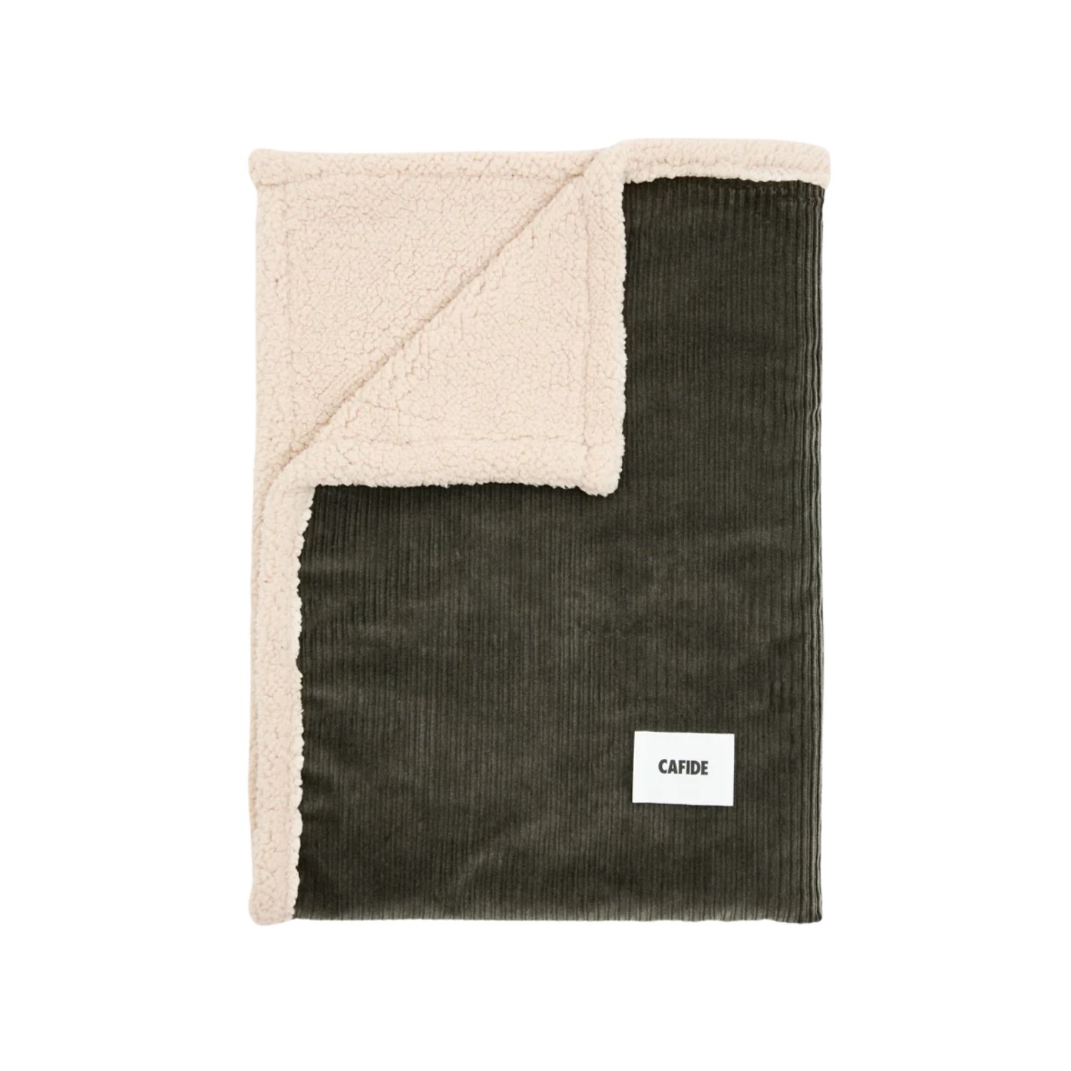 Couverture pour chien en velours côtelé vert, Toia, CAFIDE