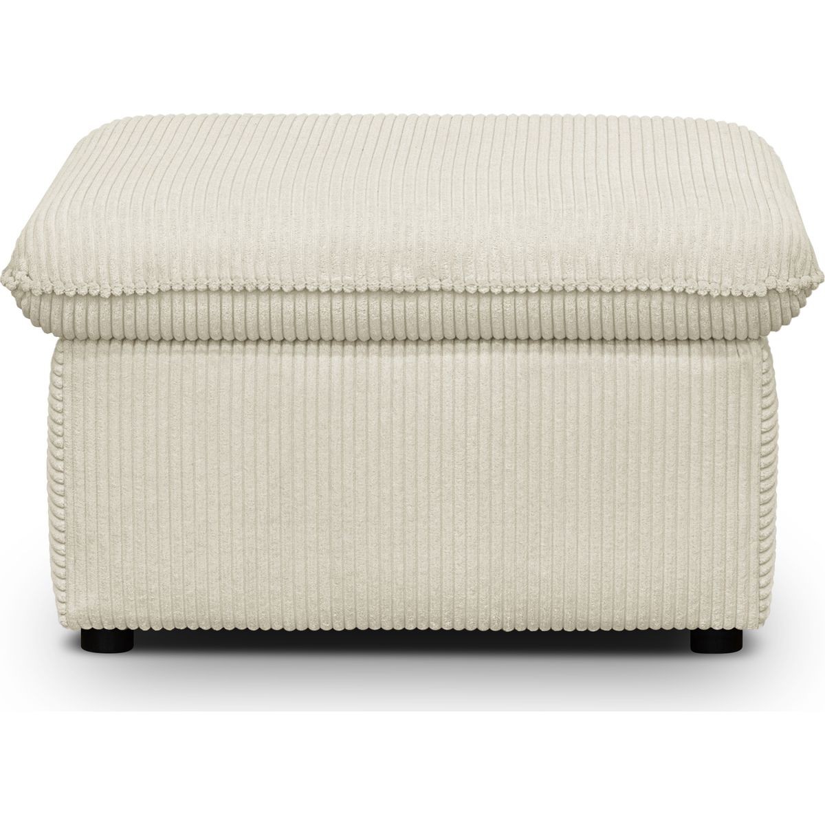 Pouf coffre de rangement en velours côtelé - BAYA, HOMIFAB