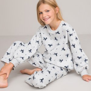 Pyjama in molton, bedrukte eenhoorn LA REDOUTE COLLECTIONS image