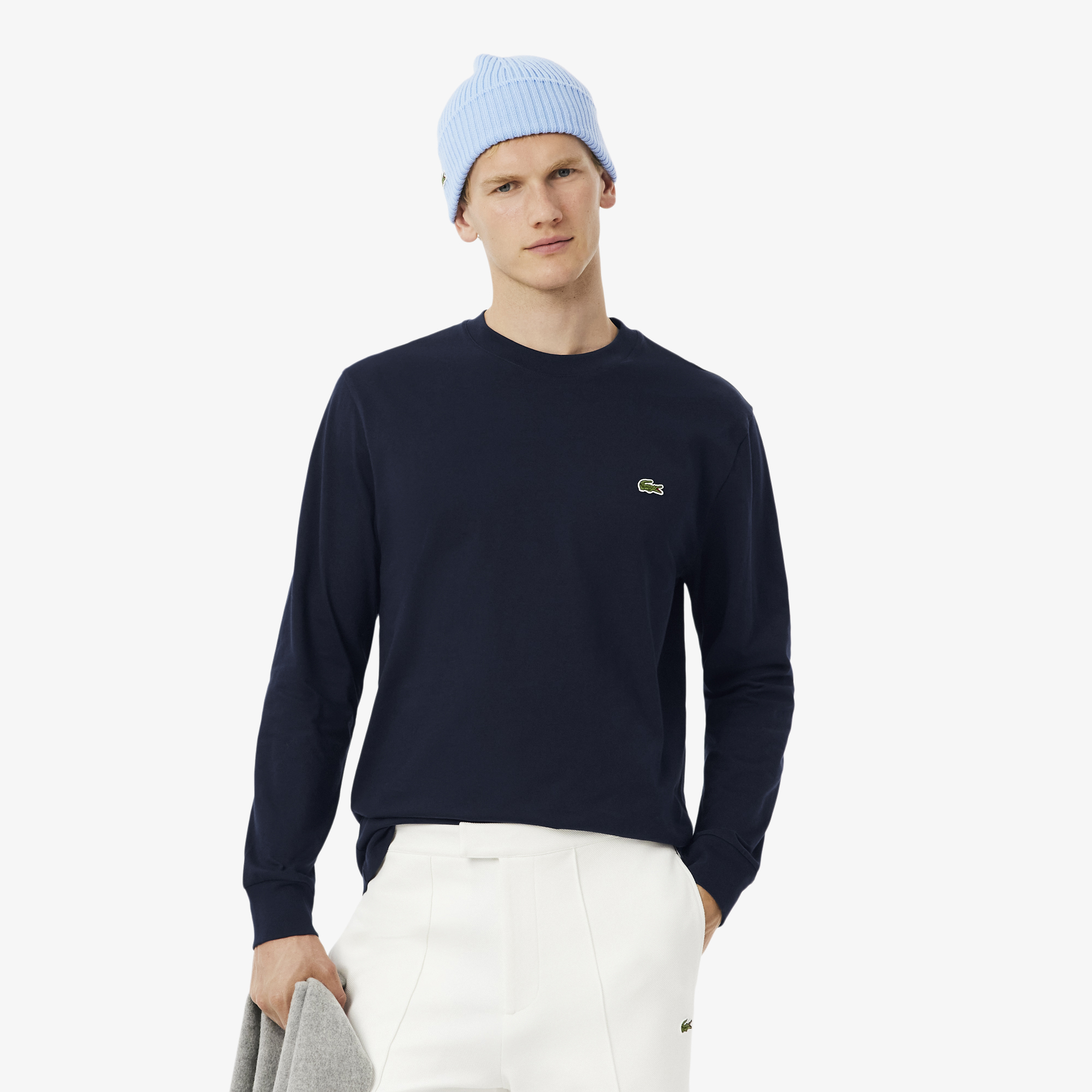 T-shirt manches longues coton, LACOSTE