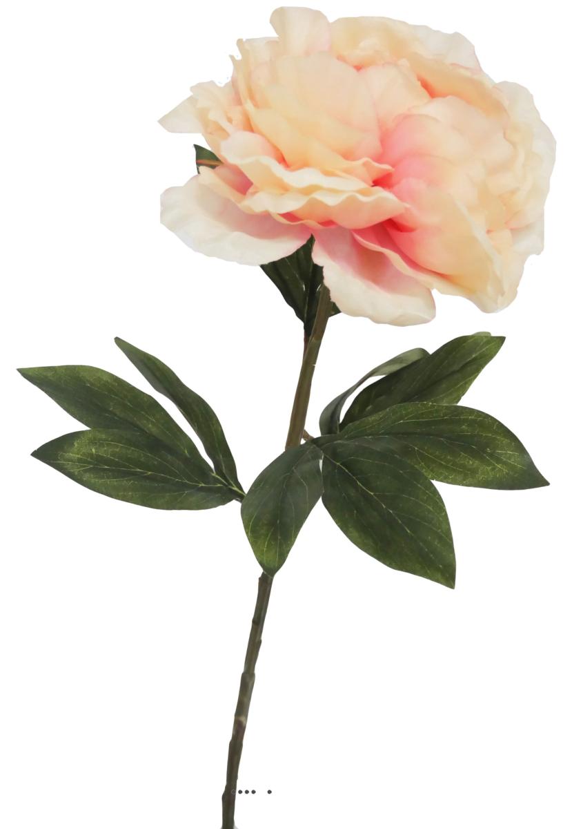 Pivoine artificielle H 63 cm très belle tête, ARTIFICIELLES