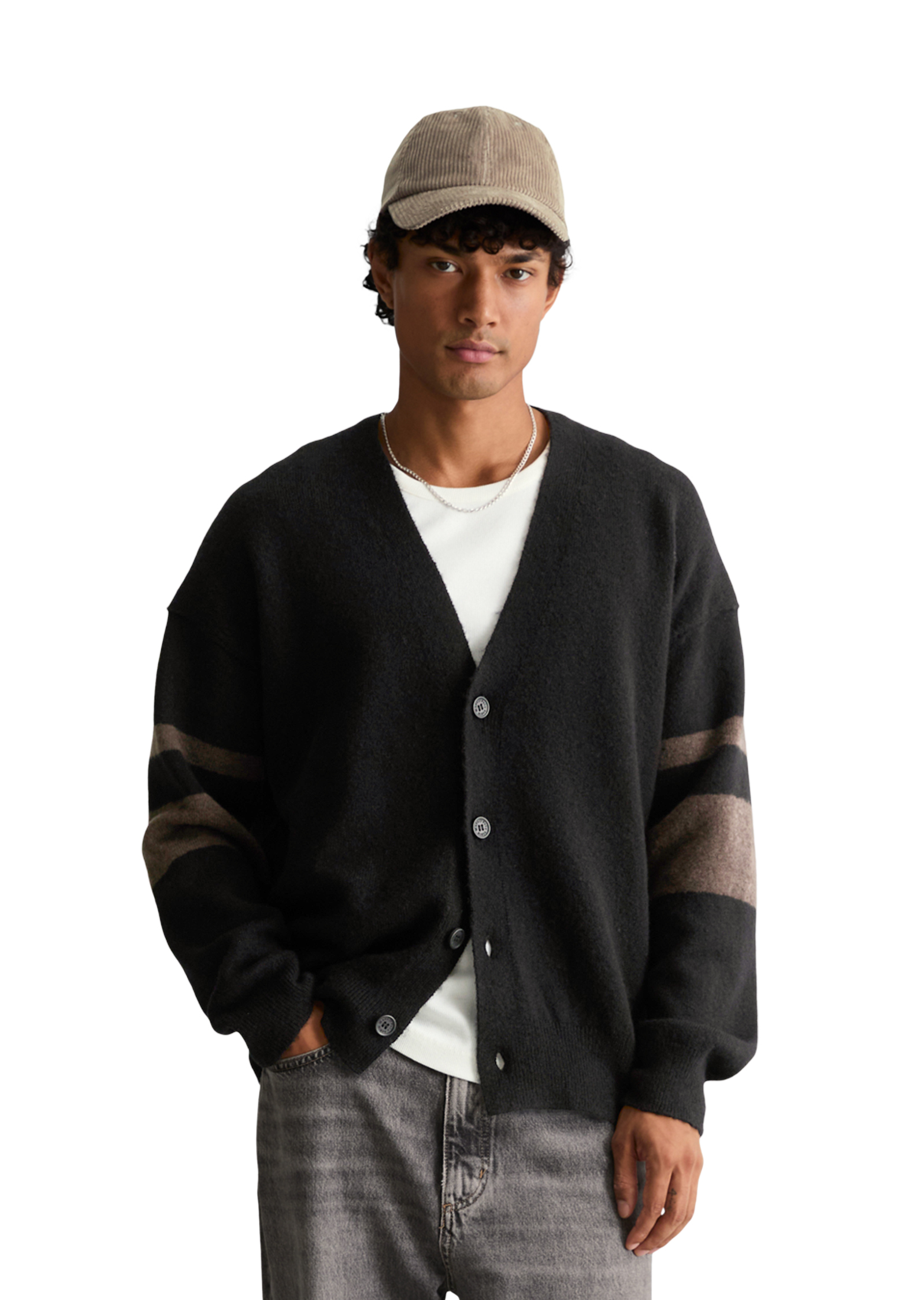 Cardigan oversize en mélange de laine vierge douce, MARC O’POLO DENIM
