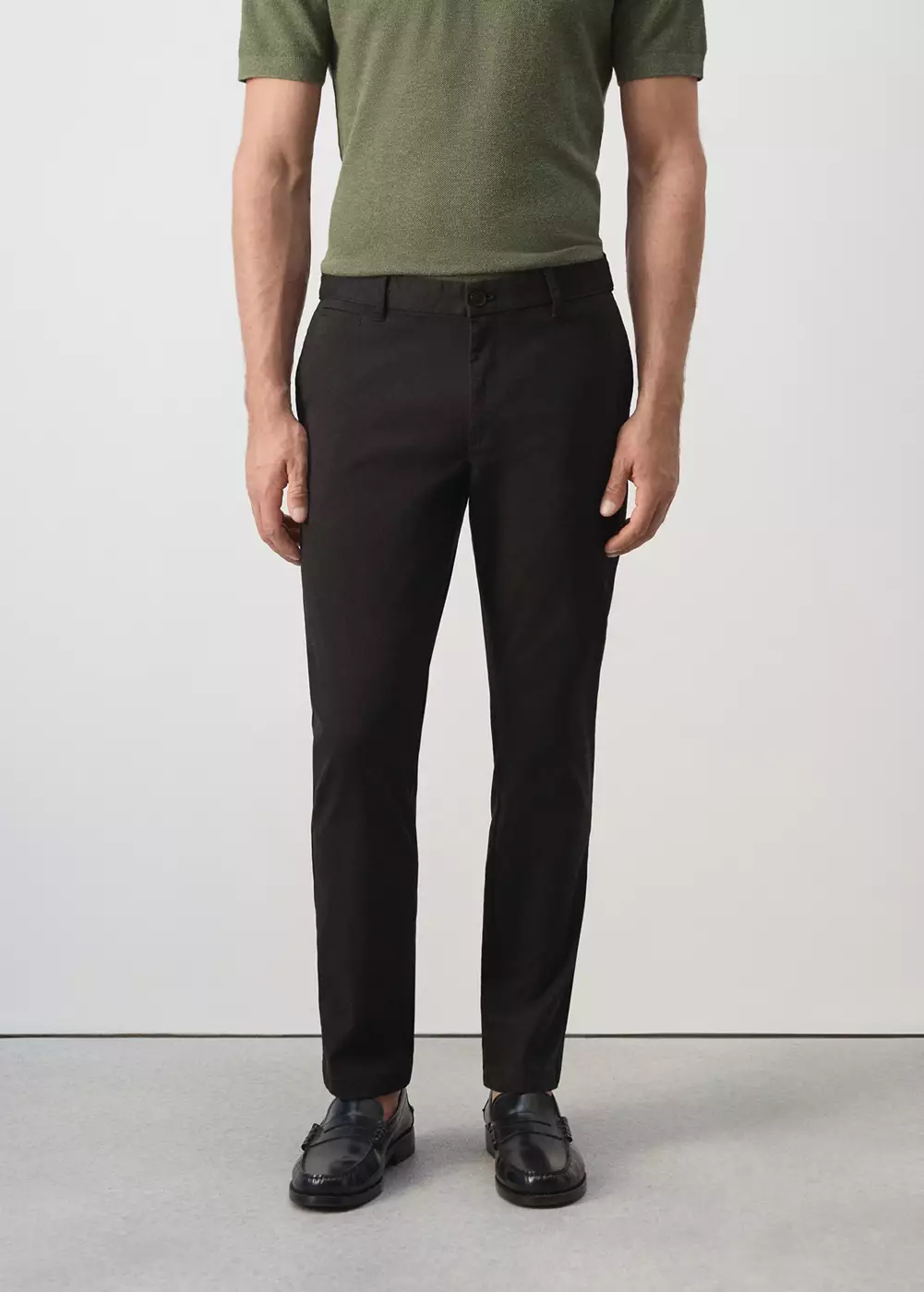 Pantalon Prato chino cropped tapered, MANGO MAN