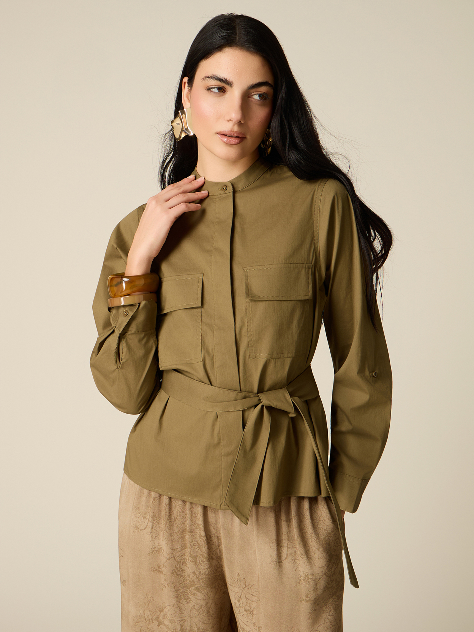 Chemise avec ceinture, OLTRE