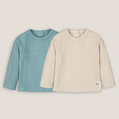 Pack of 2 T-Shirts with Long Sleeves LA REDOUTE COLLECTIONS