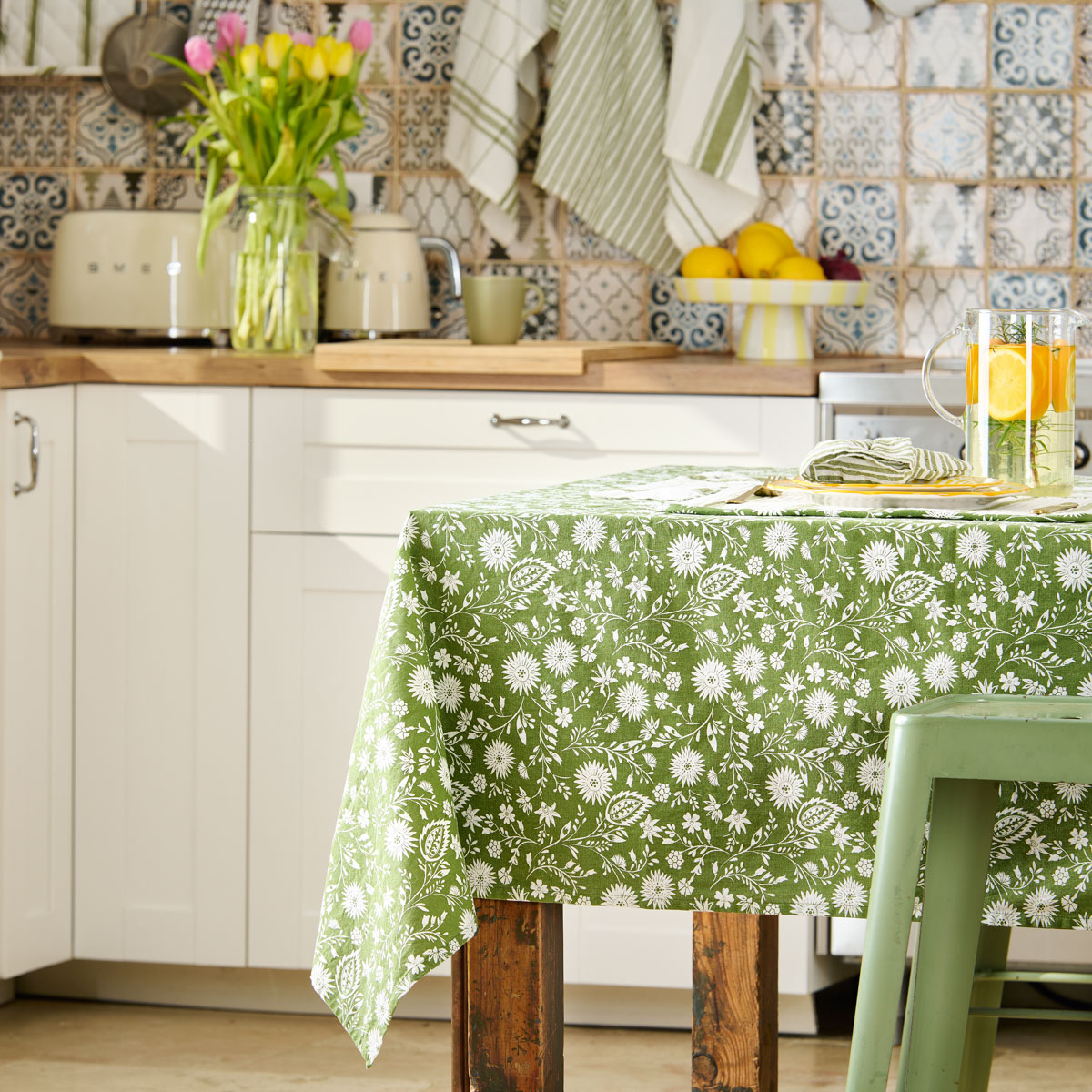 Nappe Sous l'Olivier - 100% Coton lavé, TRADITION DES VOSGES