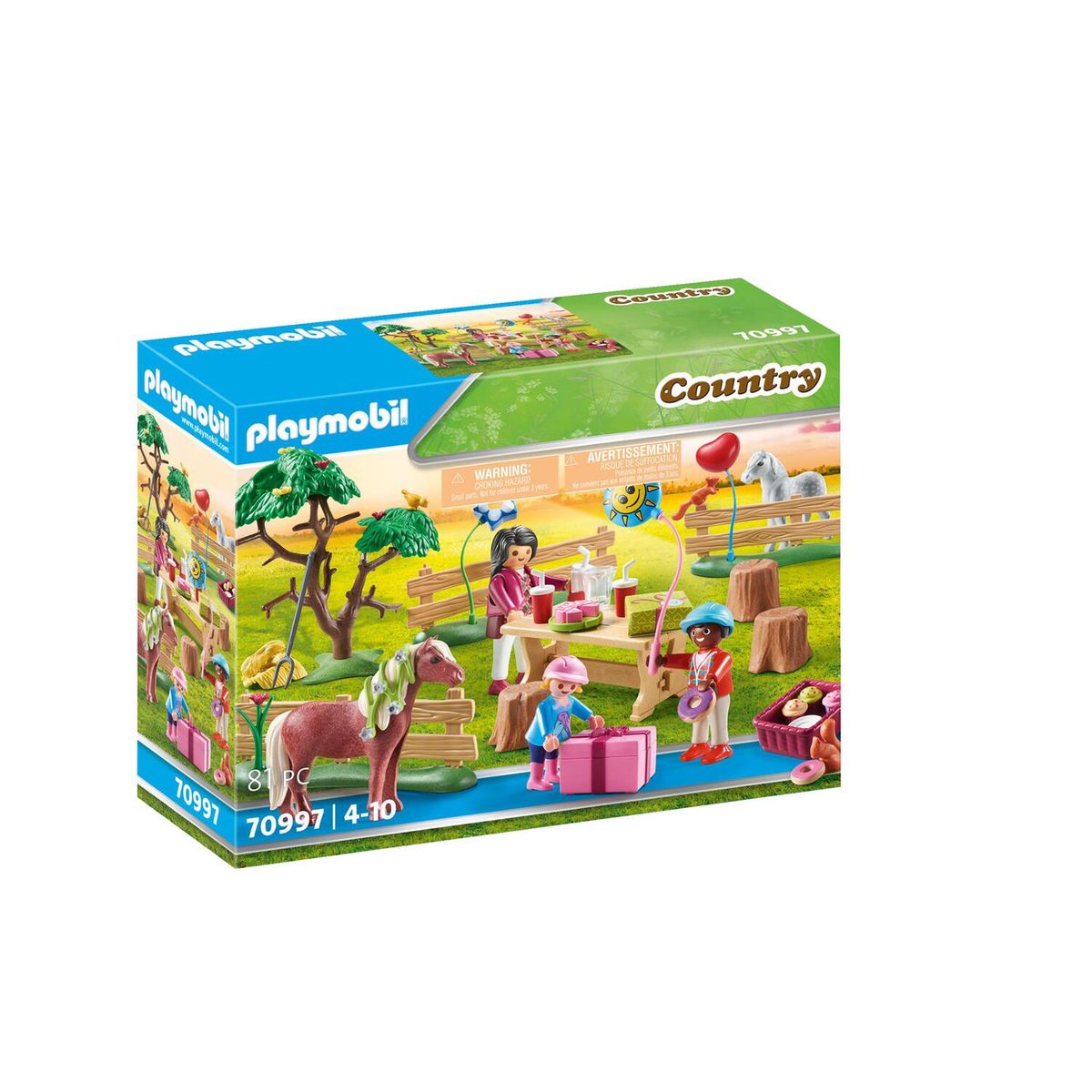 Playmobil Starter Pack 70501 Country Box et poneys - Playmobil - Achat &  prix