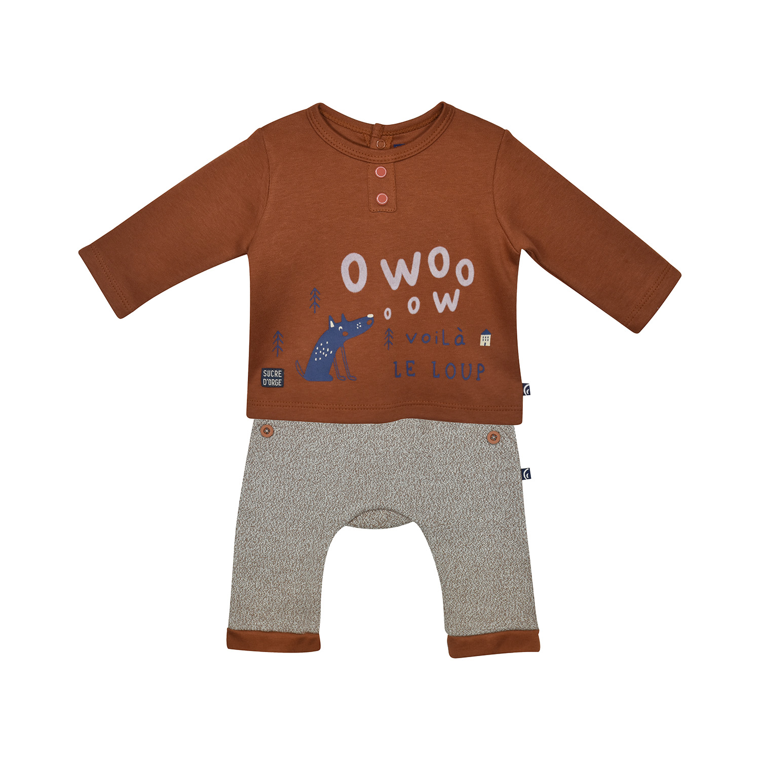 T-shirt + pantalon naissance frantz, SUCRE D'ORGE
