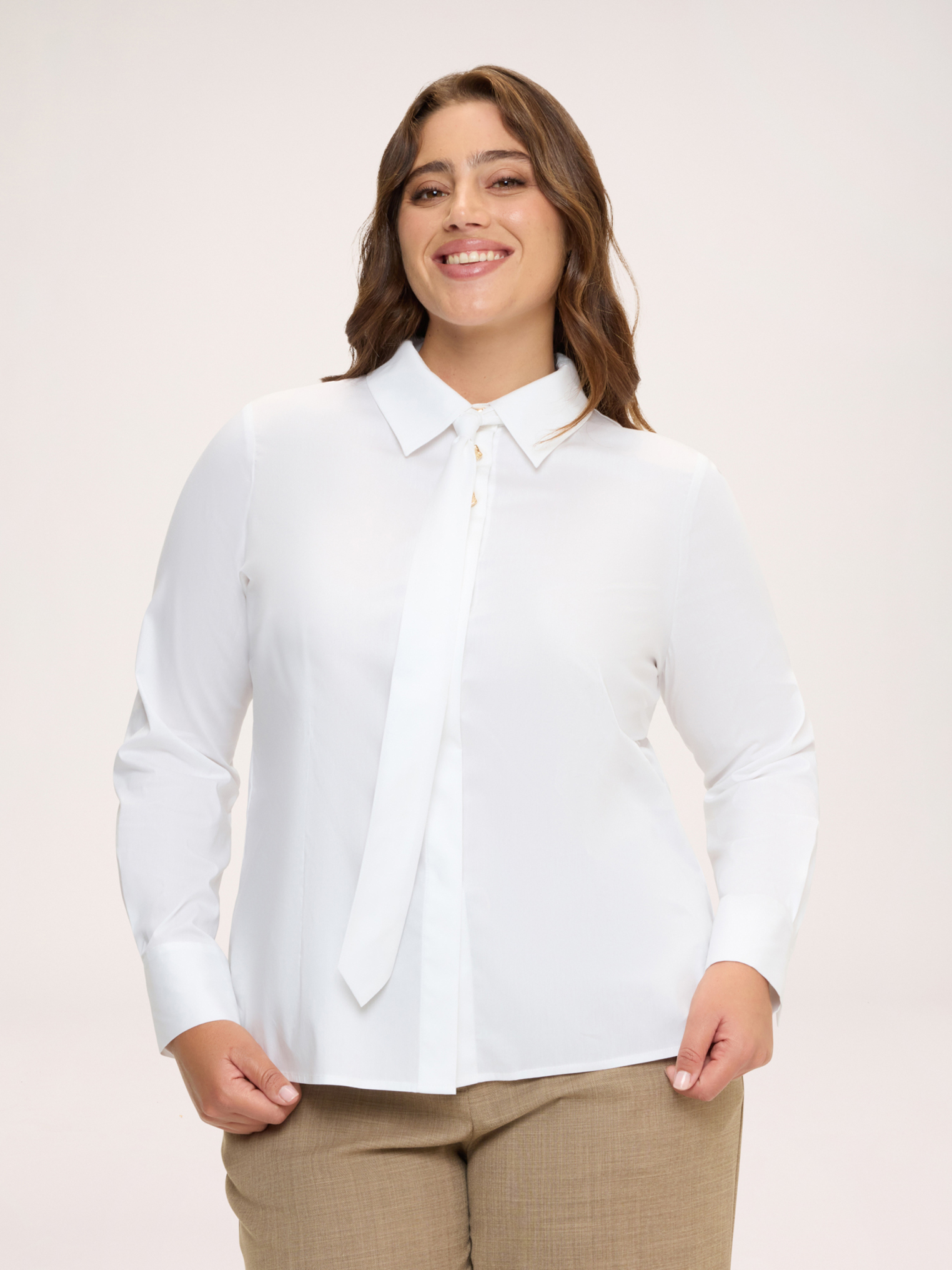 Chemise avec cravate amovible, FIORELLA RUBINO