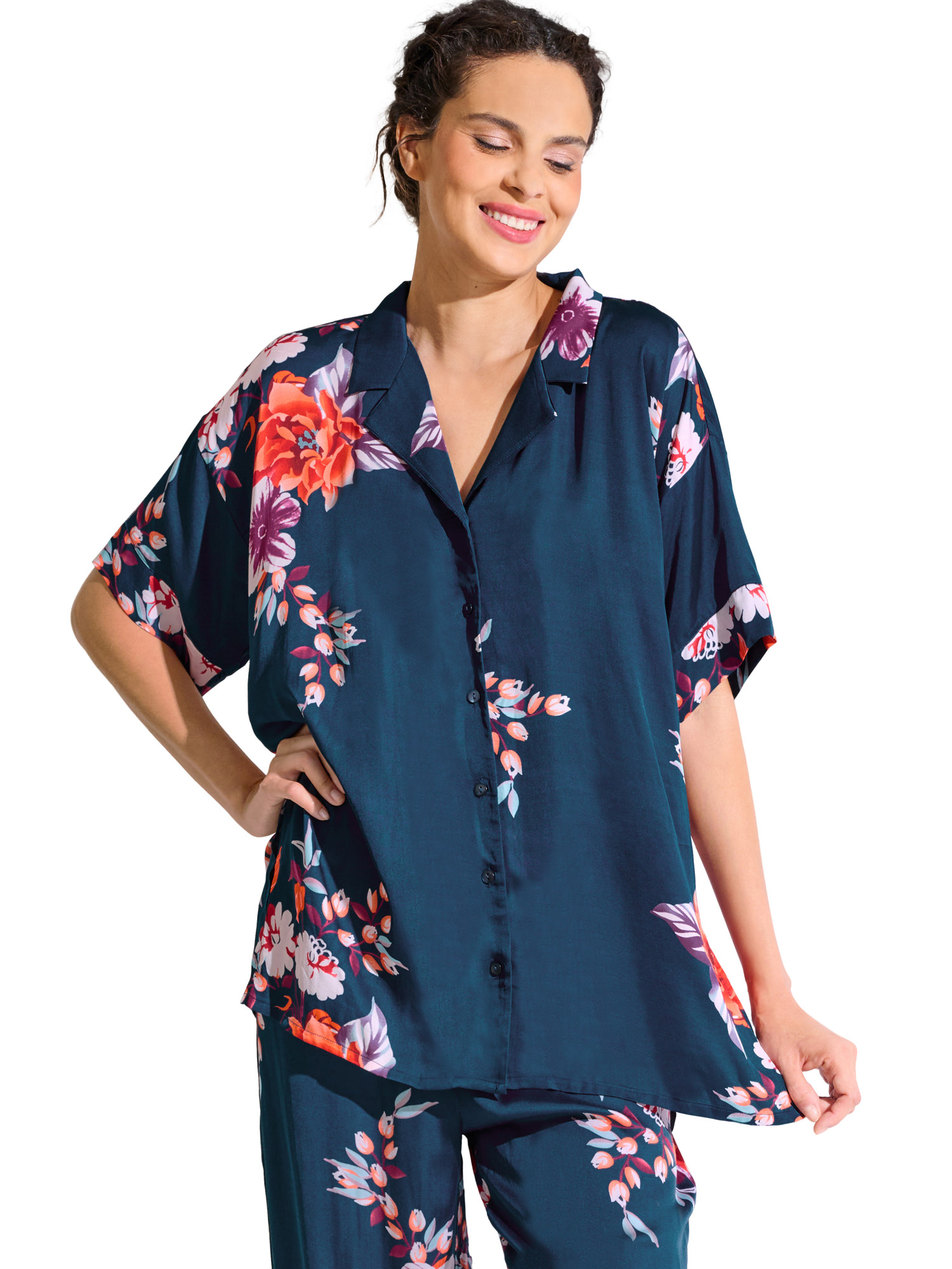 Haut pyjama chemise manches courtes AMARYLLIS, LISCA