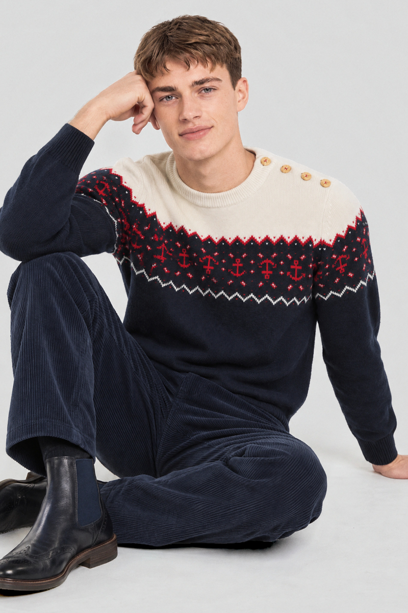Pull marin de Noël - laine, ARMOR-LUX