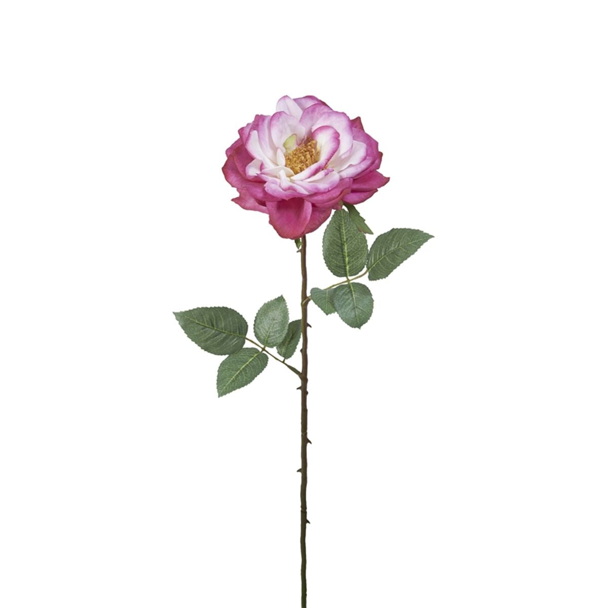 Tige de rose ouverte artificielle H64, SIA DECO