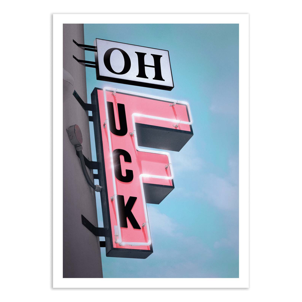 Affiche d'art - Oh Fuck - Jonas Loose, WALL EDITIONS