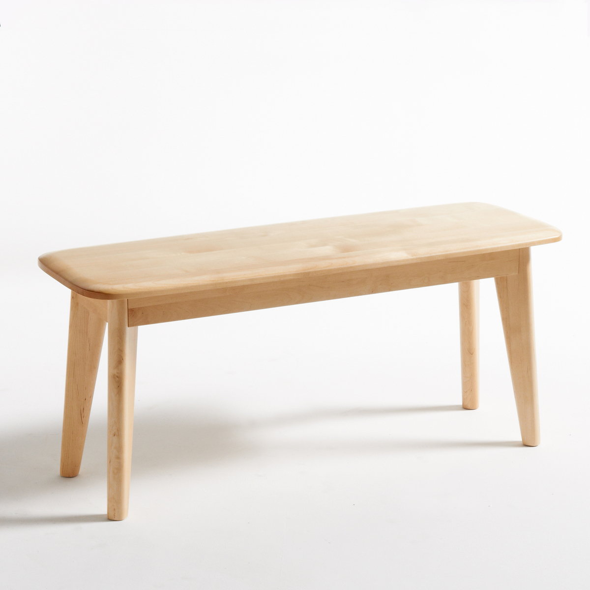 Product photograph of Jimi Solid Birch Bench from La Redoute UK