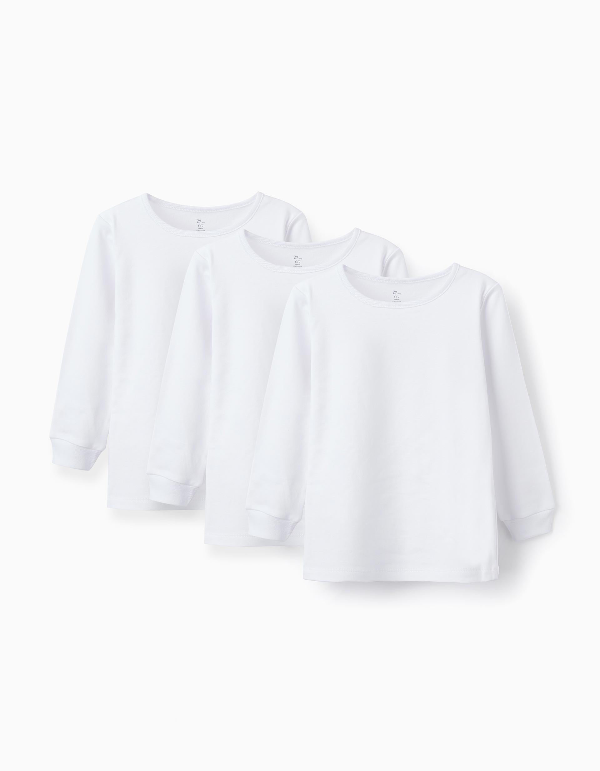Lot de 3 maillots de corps en coton peigné, ZIPPY