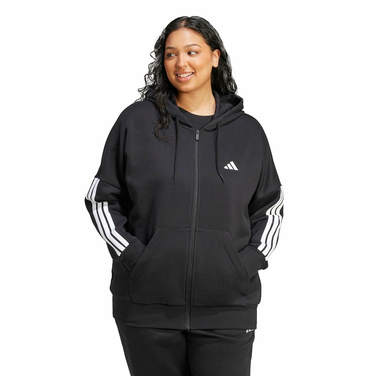 Sweat à capuche zippé Essentials 3-Stripes, ADIDAS SPORTSWEAR