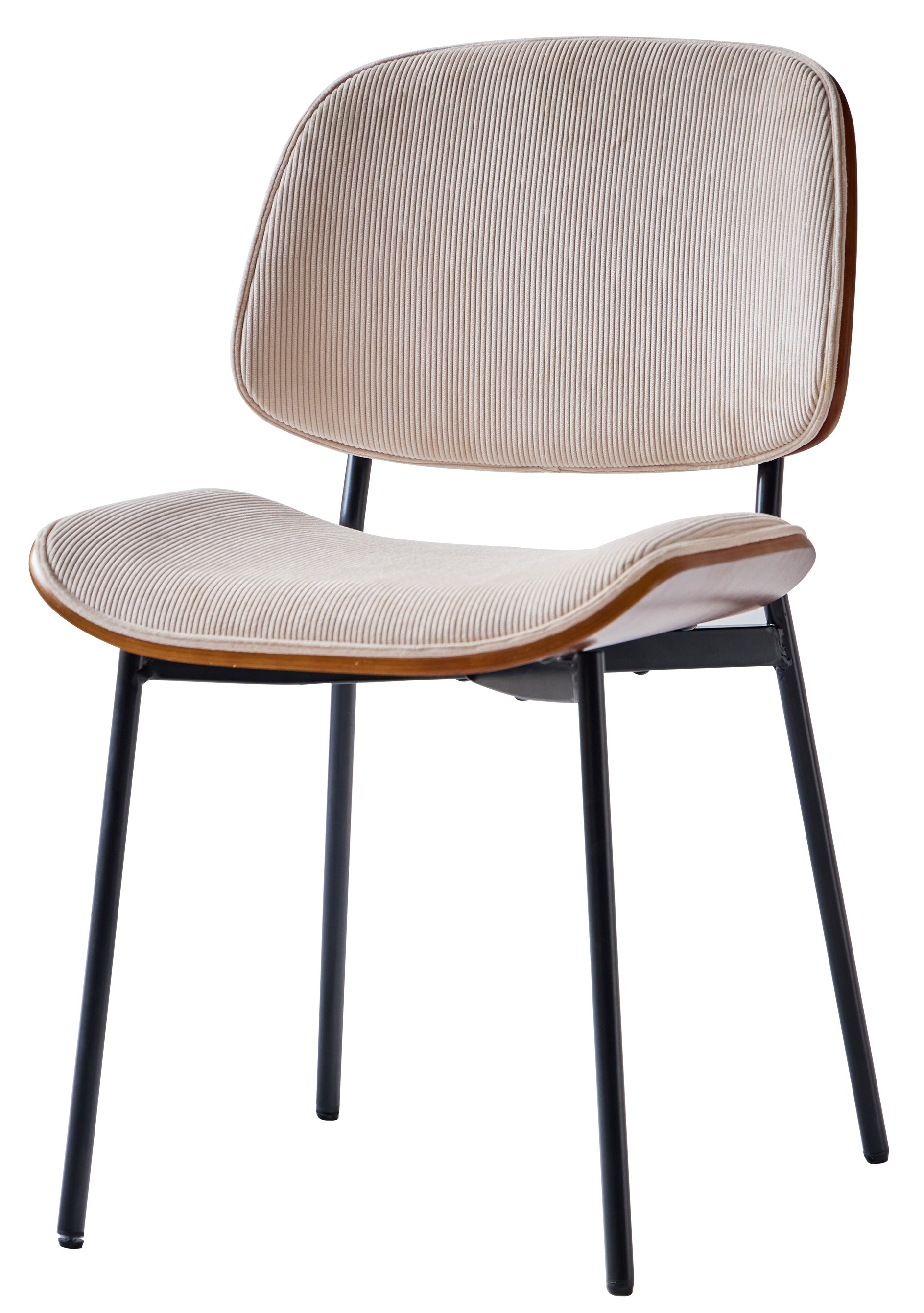 Lot de 2 chaises en velours côtelé, ODENSE, NORDLYS